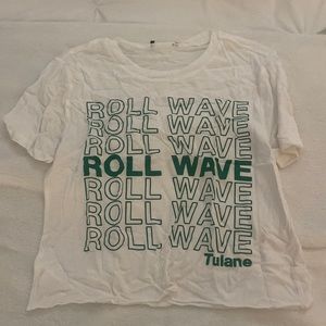 Tulane roll wave t shirt